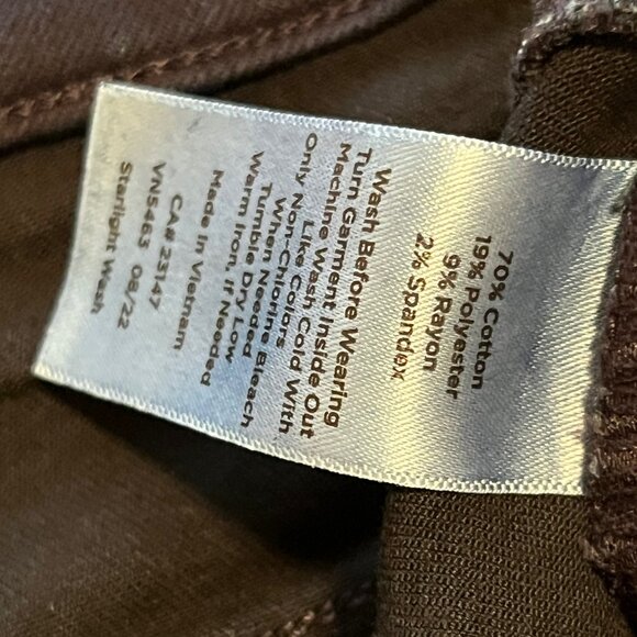 Talbots NWT Straight Leg Jeans Starlight Wash Size 14W - Picture 11 of 13